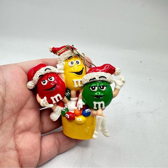 M&M's Christmas Ornament Red Green Yellow holiday decor - Picture 5 of 7